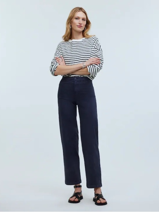 Madewell Denim - Madewell Emmett Wide Leg Crop Pant